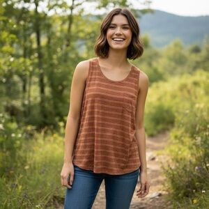 NWT Prana Women’s Foundation Scoop Neck Tank Top Tencel Modal Soft Athleisure‎